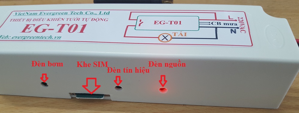 Đèn báo bộ tưới tự động EG-T01