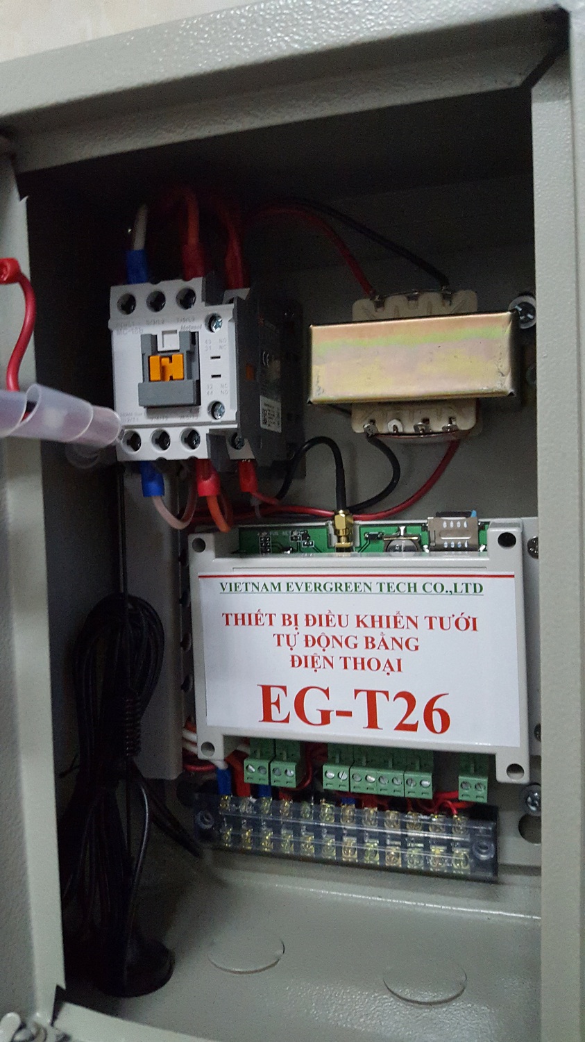 Bộ điều khiển tưới tự động bằng điện thoại EG-T26-4VT