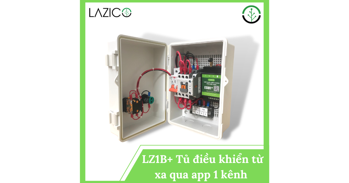 Tủ điều khiển từ xa qua điện thoại 1 kênh dùng app LZ1B+